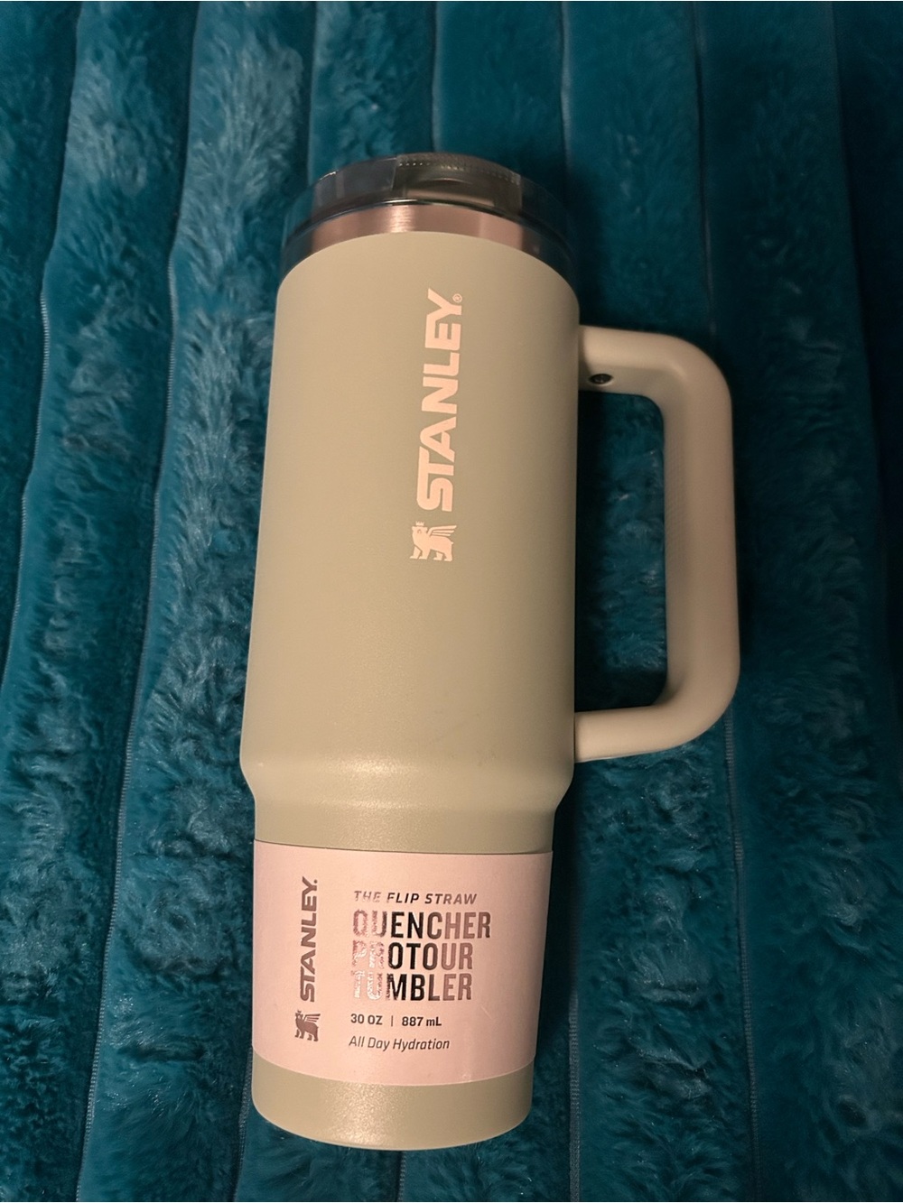 Stanley Green/Pink Flip Straw Tumbler